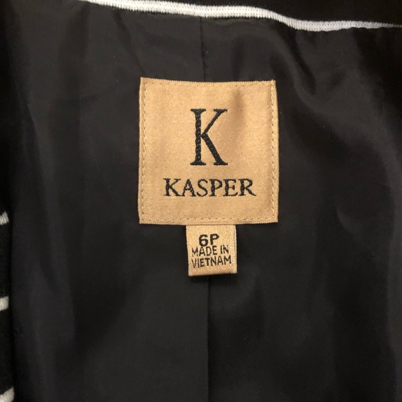 Kasper Single Button Striped Blazer - Picture 4 of 4